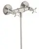 AXOR-HG-AXOR-Montreux-2-Griff-Brausearmatur-Aufputz-mit-Kreuzgriffen-Edelstahl-Optic-16560800 gallery number 1